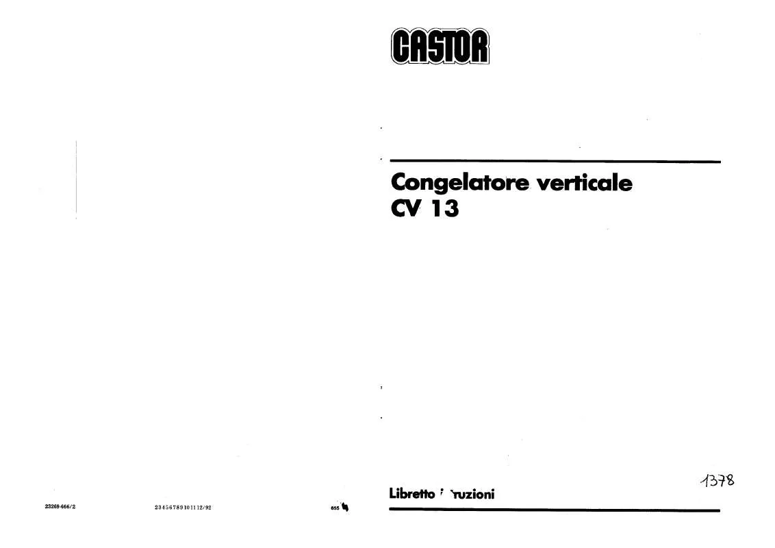 Mode d'emploi CASTOR CV13