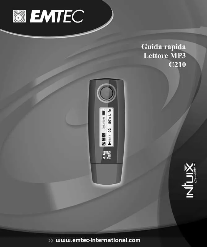 Mode d'emploi EMTEC MP3 PLAYER C210