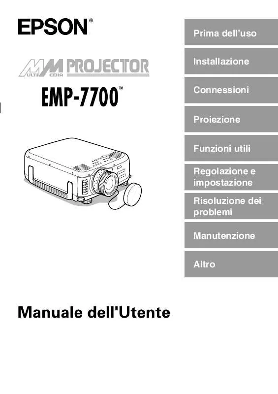 Mode d'emploi EPSON EMP-7700