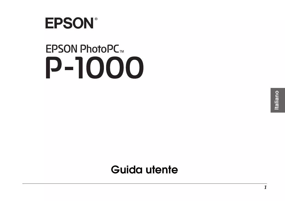 Mode d'emploi EPSON P-1000