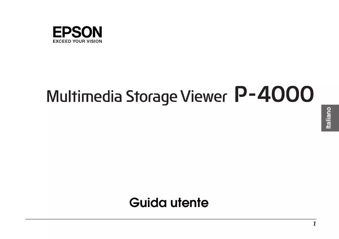 Mode d'emploi EPSON P-4000
