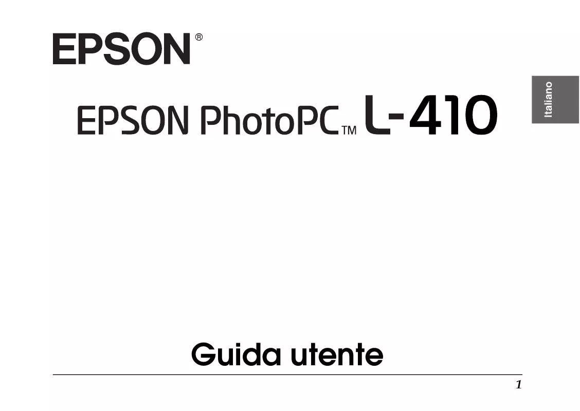 Mode d'emploi EPSON PHOTOPC L-410