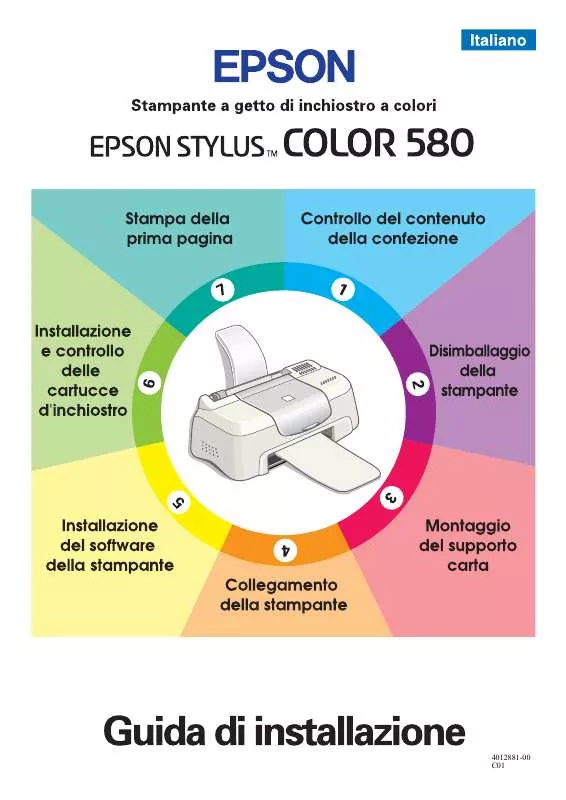 Mode d'emploi EPSON STYLUS COLOR 580