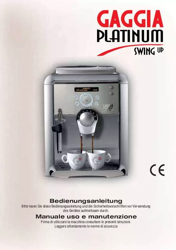Mode d'emploi GAGGIA SWING UP