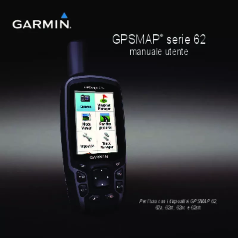 Mode d'emploi GARMIN GPSMAP 62ST