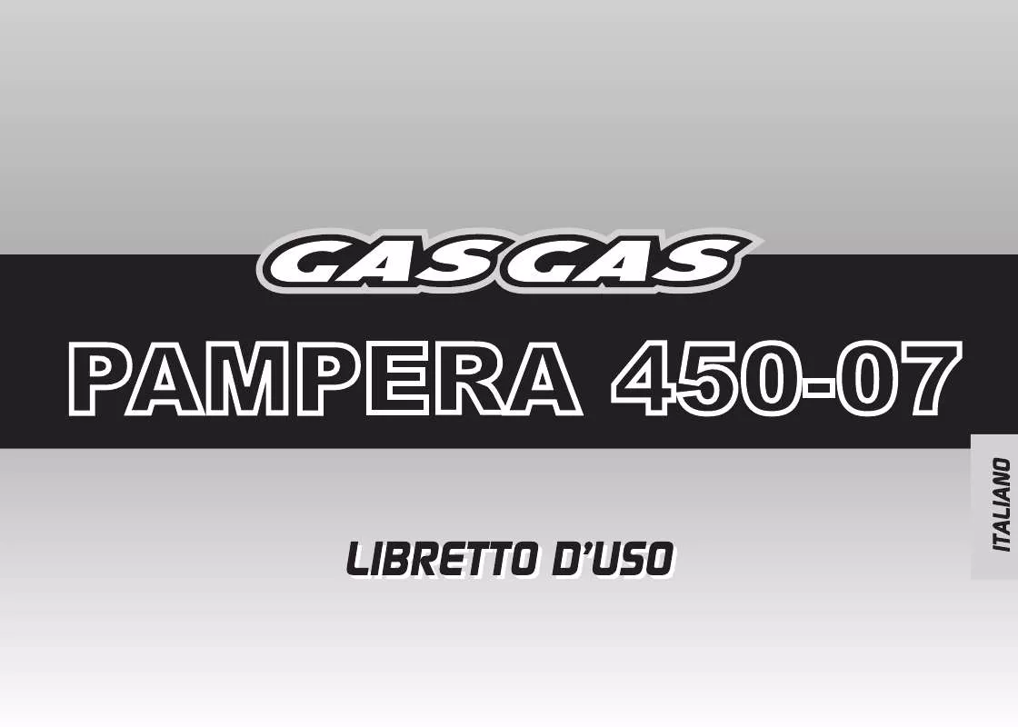 Mode d'emploi GAS GAS PAMPERA 450