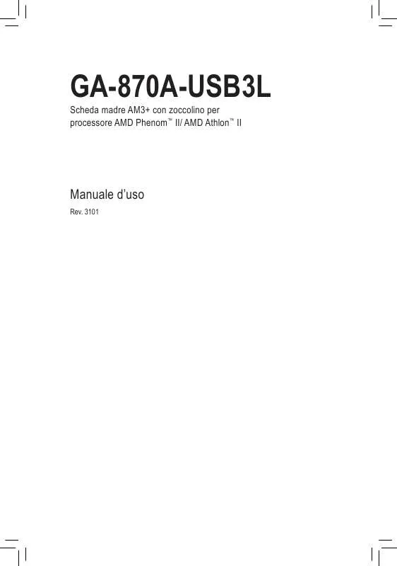 Mode d'emploi GIGABYTE GA-870A-USB3L