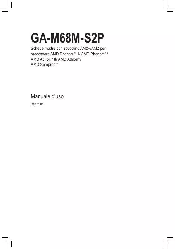 Mode d'emploi GIGABYTE GA-M68M-S2P