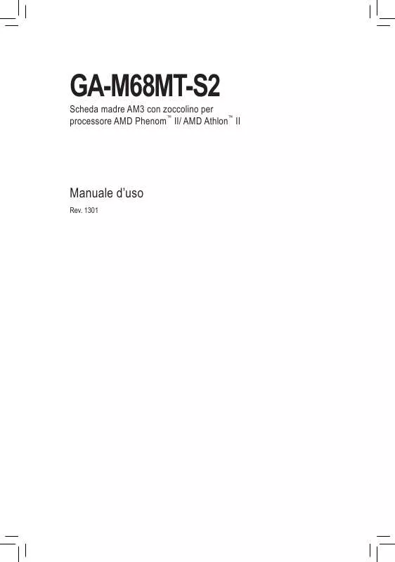 Mode d'emploi GIGABYTE GA-M68MT-S2
