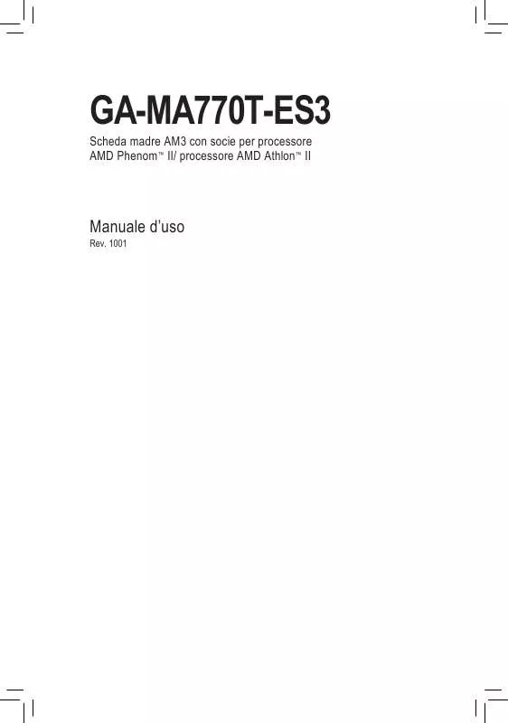 Mode d'emploi GIGABYTE GA-MA770T-ES3