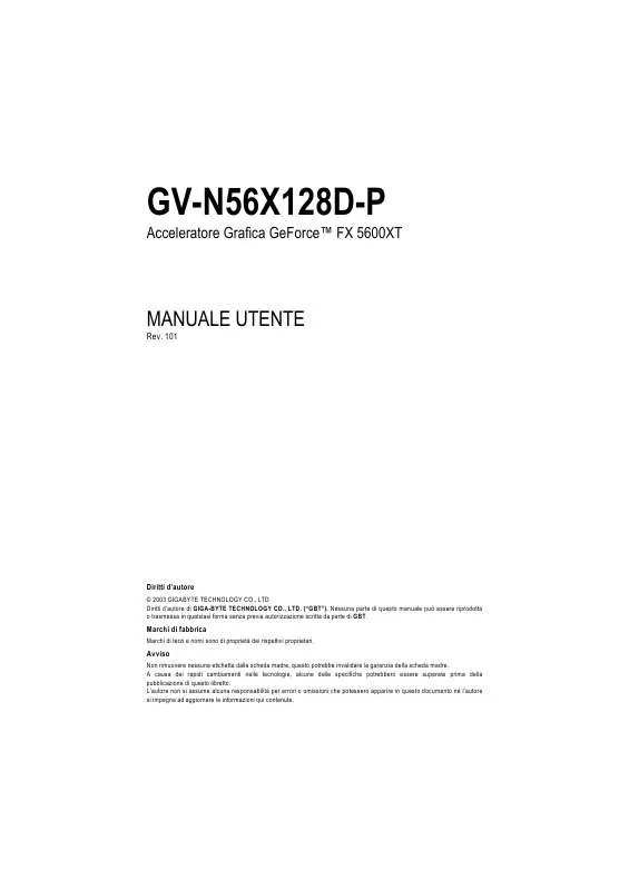 Mode d'emploi GIGABYTE GV-N56X128D-P