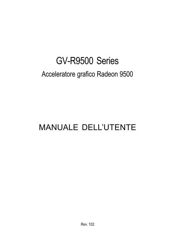 Mode d'emploi GIGABYTE GV-R9500