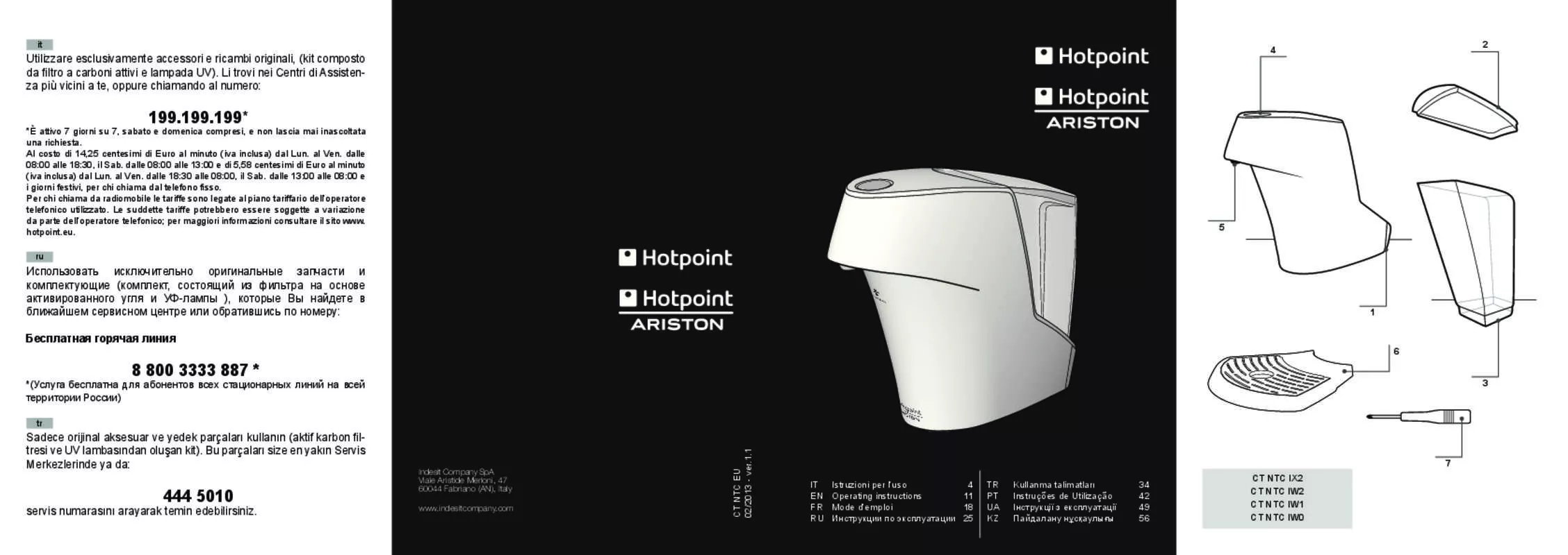 Mode d'emploi HOTPOINT CT NTC IW0