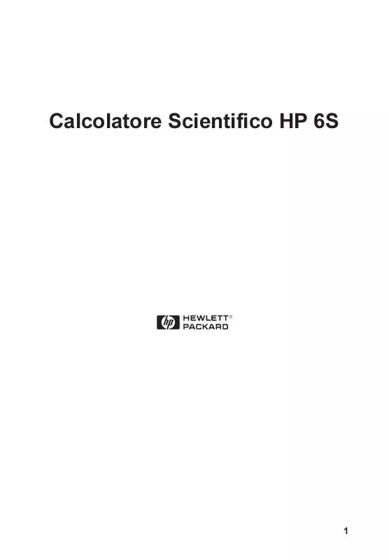 Mode d'emploi HP 6S SOLAR SCIENTIFIC CALCULATOR