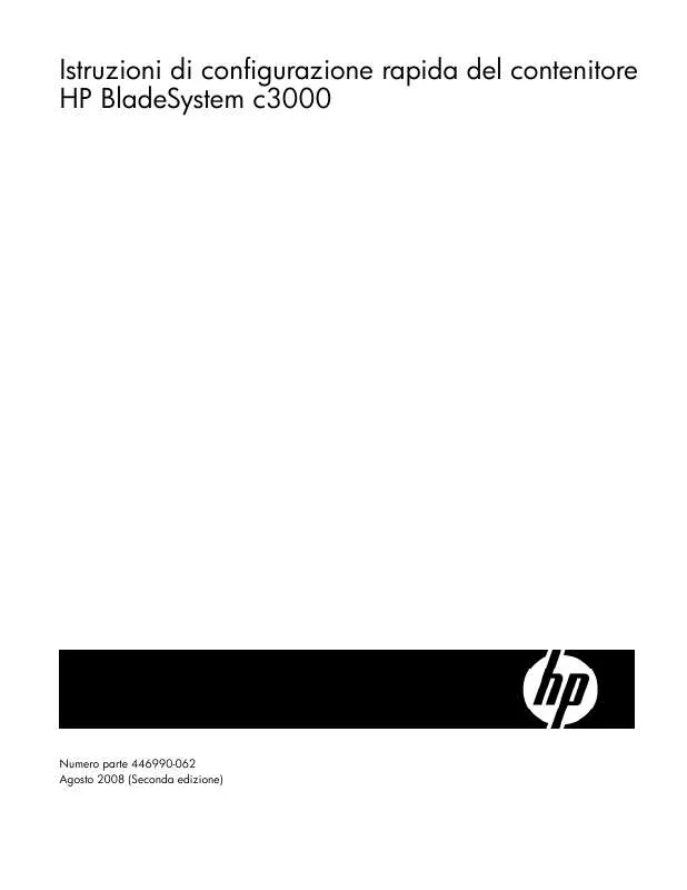 Mode d'emploi HP BLADESYSTEM C3000 ENCLOSURES