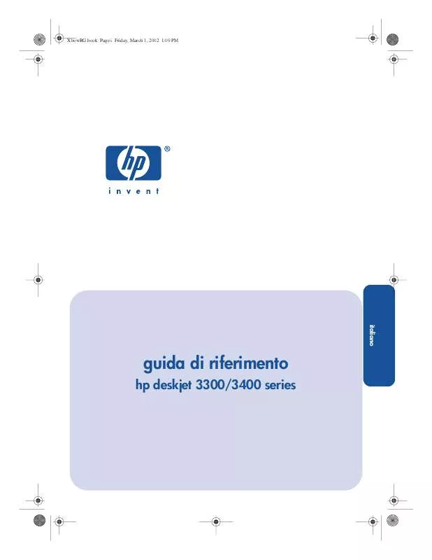Mode d'emploi HP DESKJET 3400
