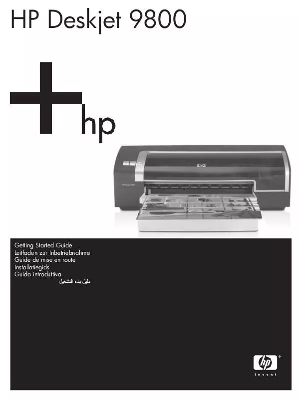 Mode d'emploi HP DESKJET 9800