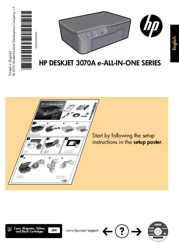 Mode d'emploi HP DESKJET 3070A B611A