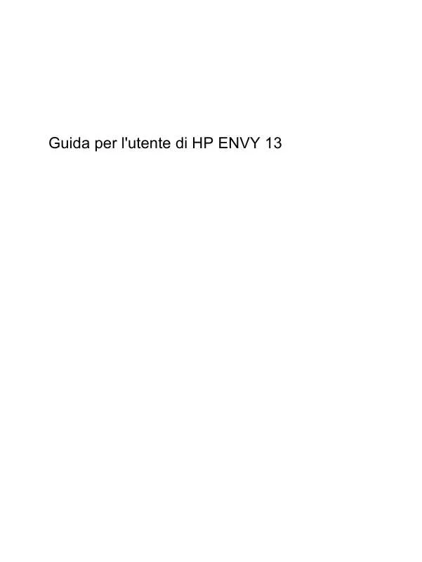 Mode d'emploi HP ENVY 13-1100EA
