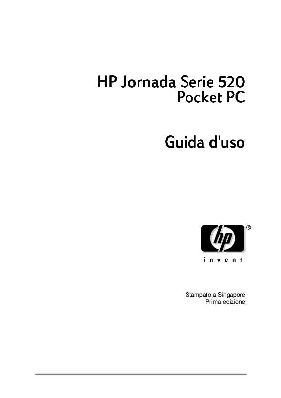 Mode d'emploi HP JORNADA 520 POCKET PC