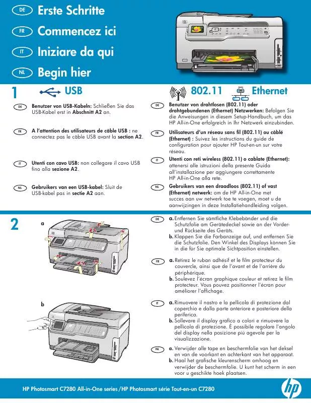 Mode d'emploi HP PHOTOSMART C7200 ALL-IN-ONE