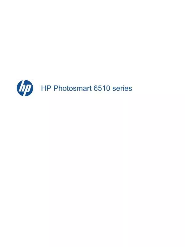 Mode d'emploi HP PHOTOSMART 6510