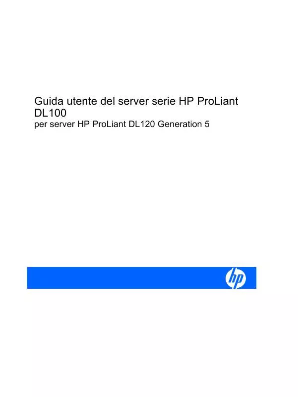 Mode d'emploi HP PROLIANT DL120 G5 SERVER