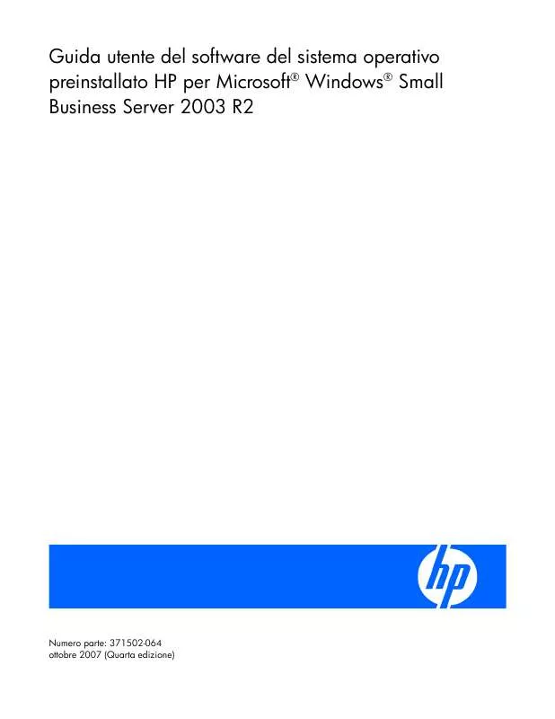 Mode d'emploi HP PROLIANT DL320 G3 SERVER