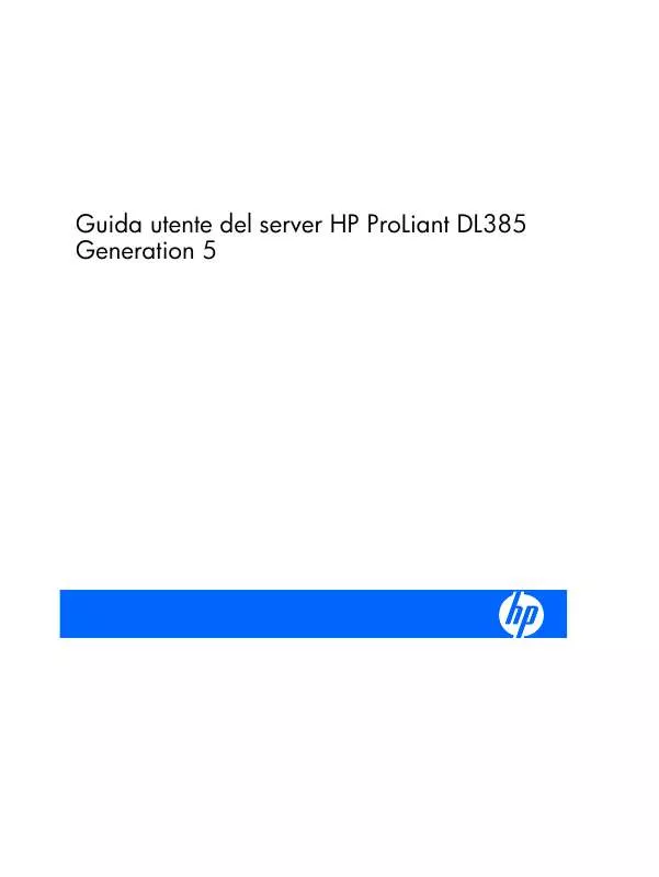 Mode d'emploi HP PROLIANT DL385 G5 SERVER