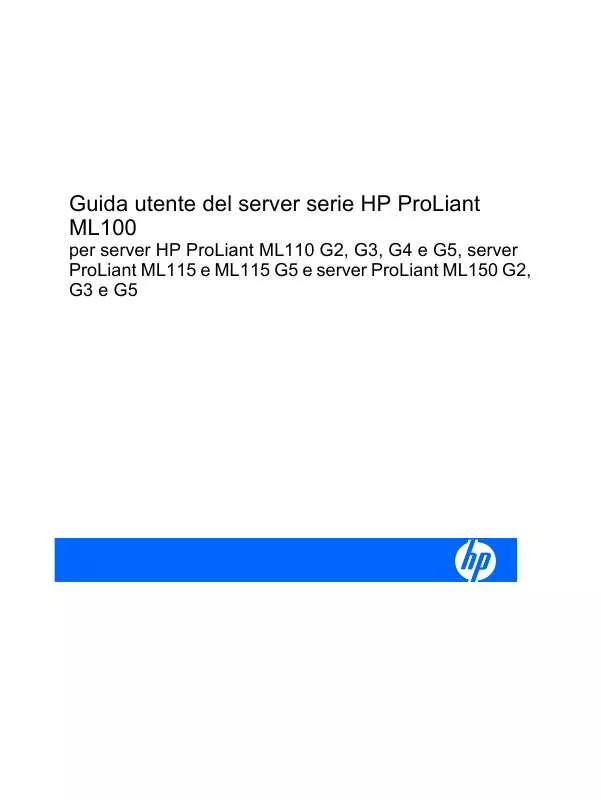 Mode d'emploi HP PROLIANT ML110 G5 SERVER