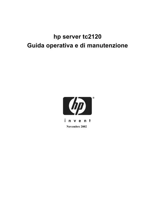 Mode d'emploi HP SERVER TC2120