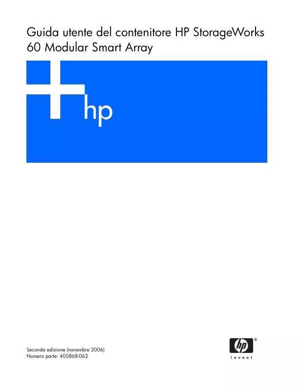 Mode d'emploi HP STORAGEWORKS 60 MODULAR SMART ARRAY