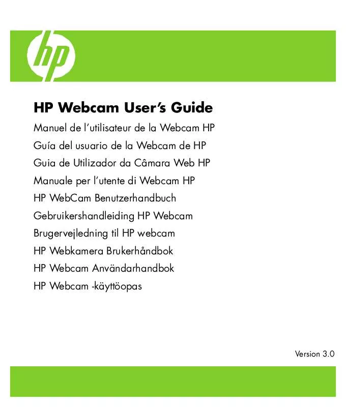 Mode d'emploi HP WEBCAM