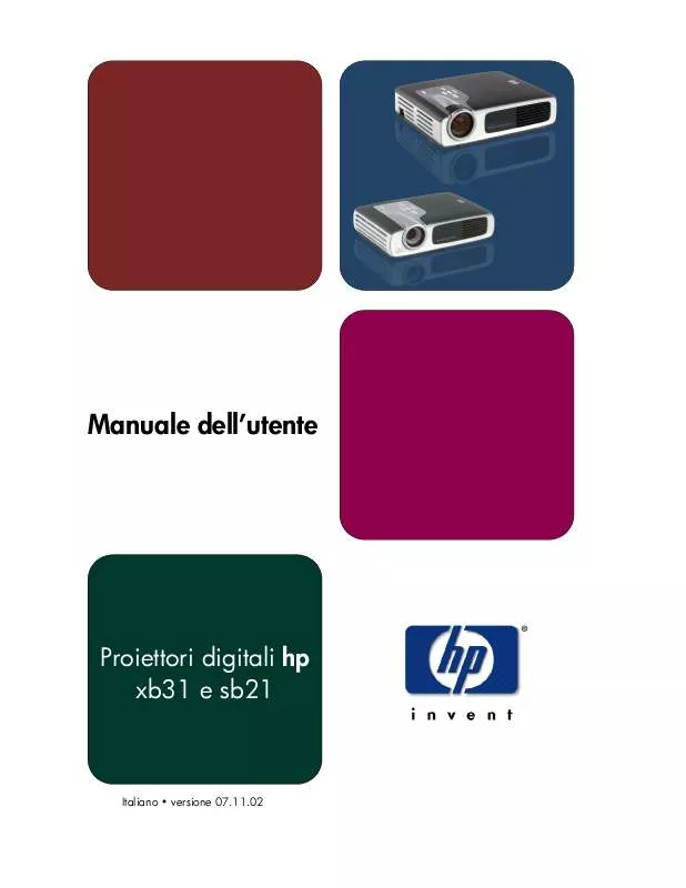 Mode d'emploi HP XB31 DIGITAL PROJECTOR