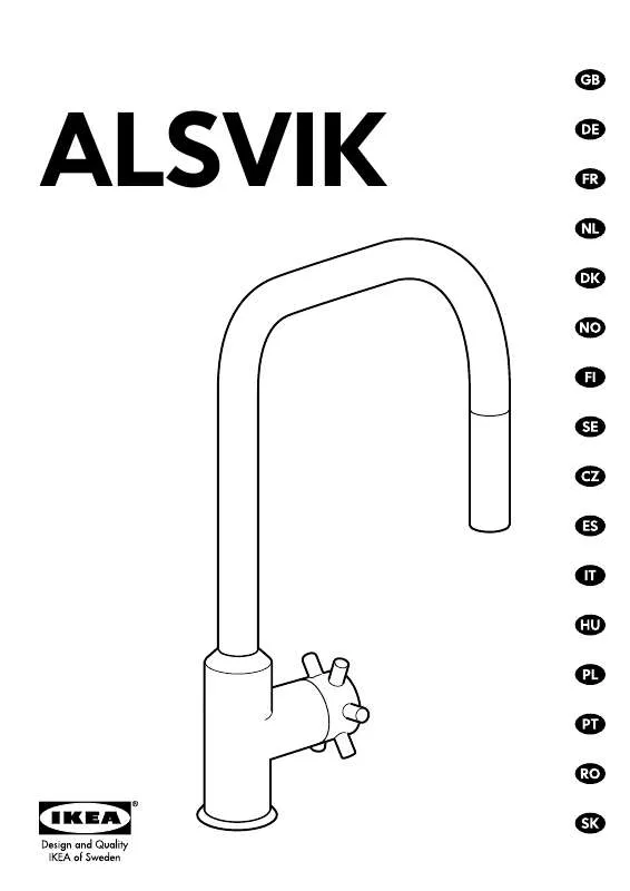 Mode d'emploi IKEA ALSVIK MISCELATORE