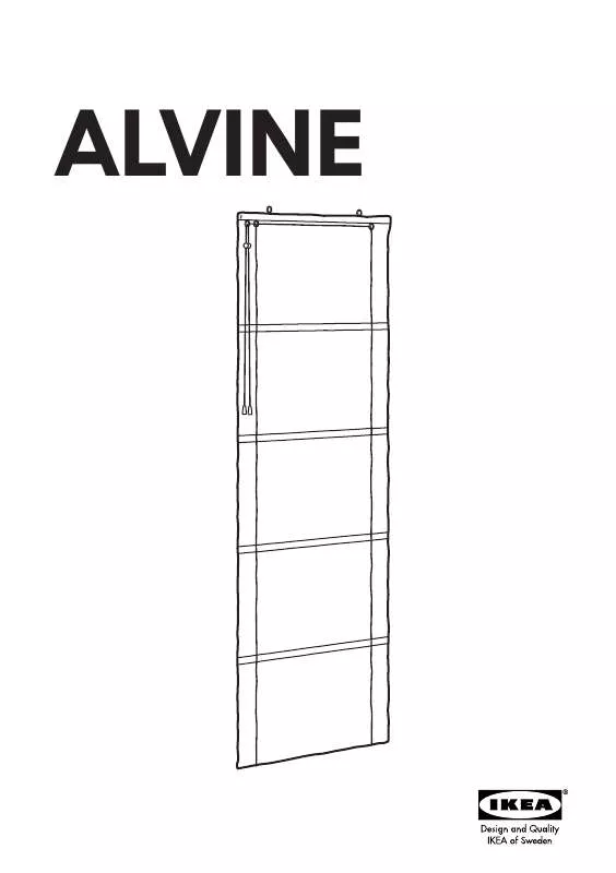Mode d'emploi IKEA ALVINE TENDA A PACCHETTO 60X160 CM