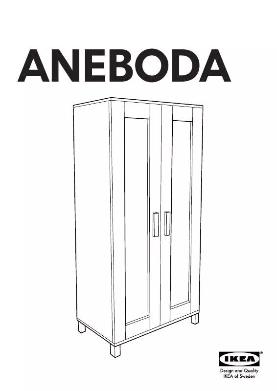 Mode d'emploi IKEA ANEBODA GUARDAROBA 81X180 CM
