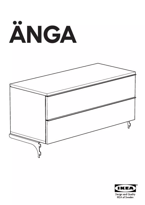 Mode d'emploi IKEA ANGA MOBILE TV 100X40 CM