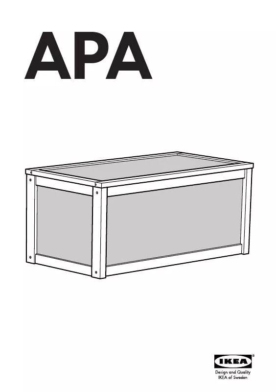 Mode d'emploi IKEA APA CONTENITORE PER GIOCATTOLI