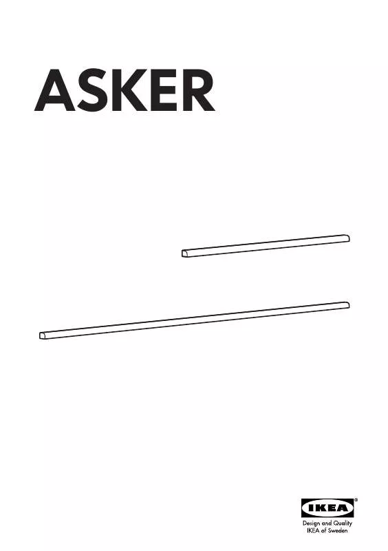 Mode d'emploi IKEA ASKER BINARIO 120 CM