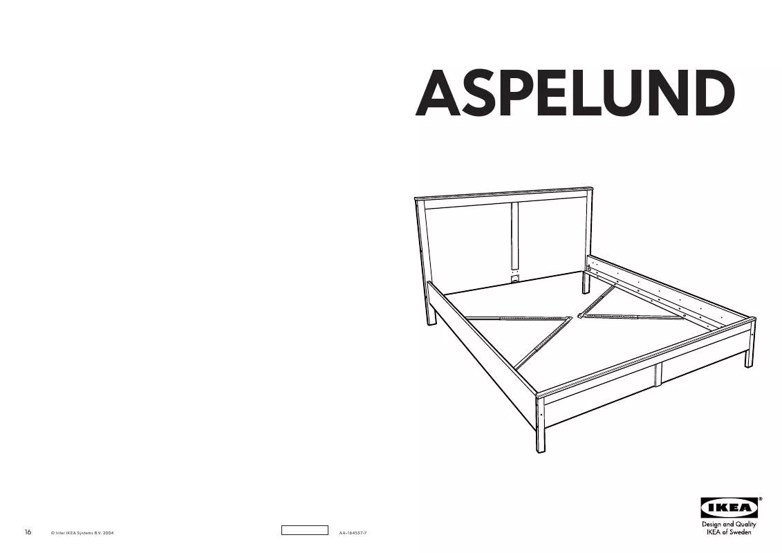 Mode d'emploi IKEA ASPELUND STRUTTURA LETTO 140X200 CM