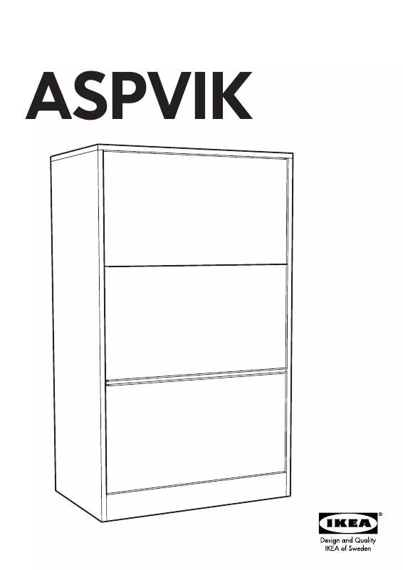 Mode d'emploi IKEA ASPVIK MOB/CAS SCHED 80X134 CM