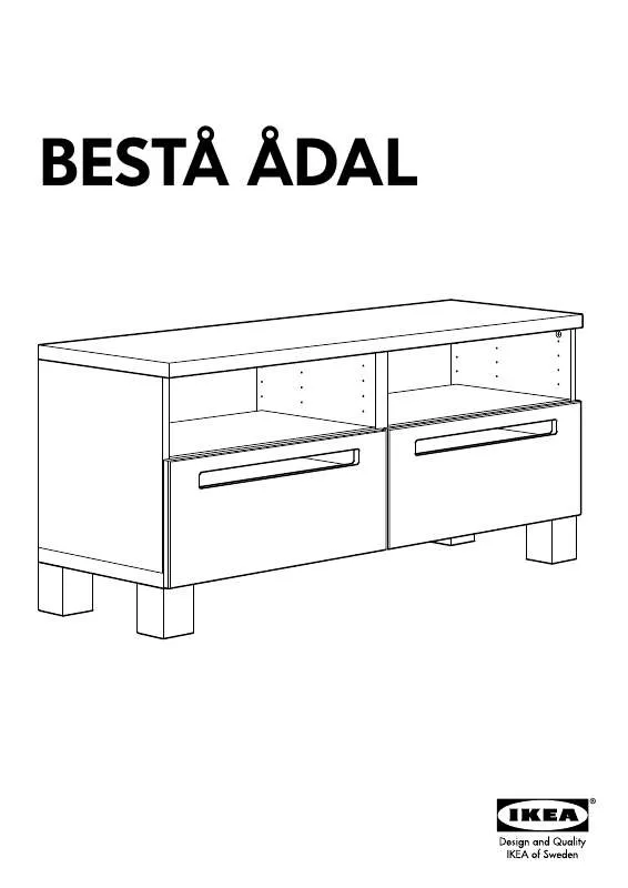 Mode d'emploi IKEA BESTÅ ÅDAL MOBILE TV 120X41X55 CM
