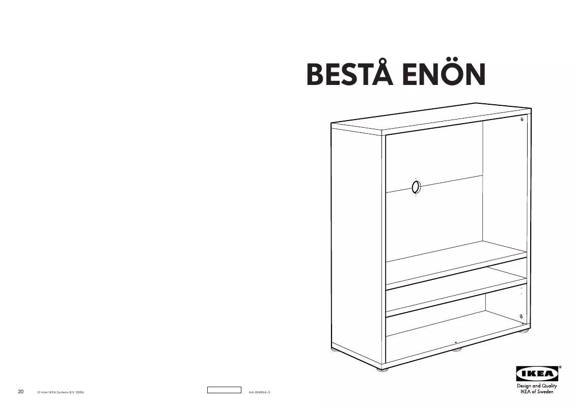 Mode d'emploi IKEA BESTÅ ENON MOBILE TV 120X40 CM