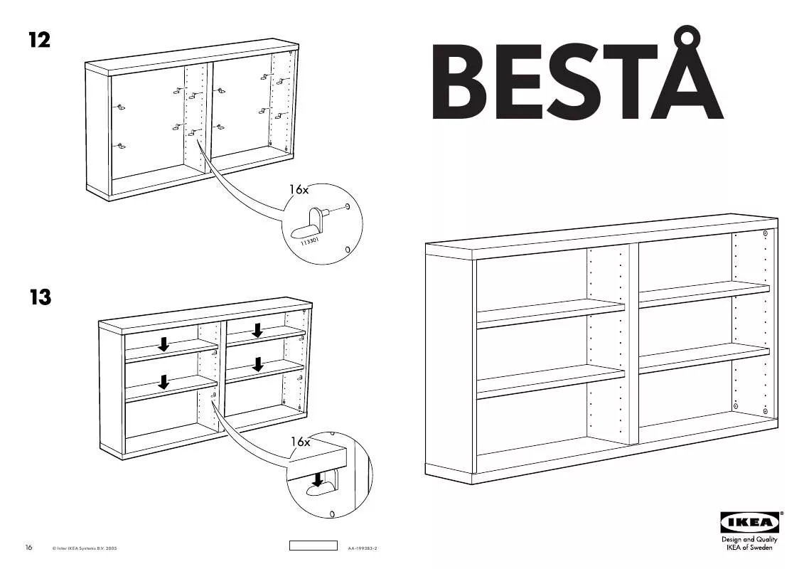 Mode d'emploi IKEA BESTÅ SCAFFALE 120X20X64 CM