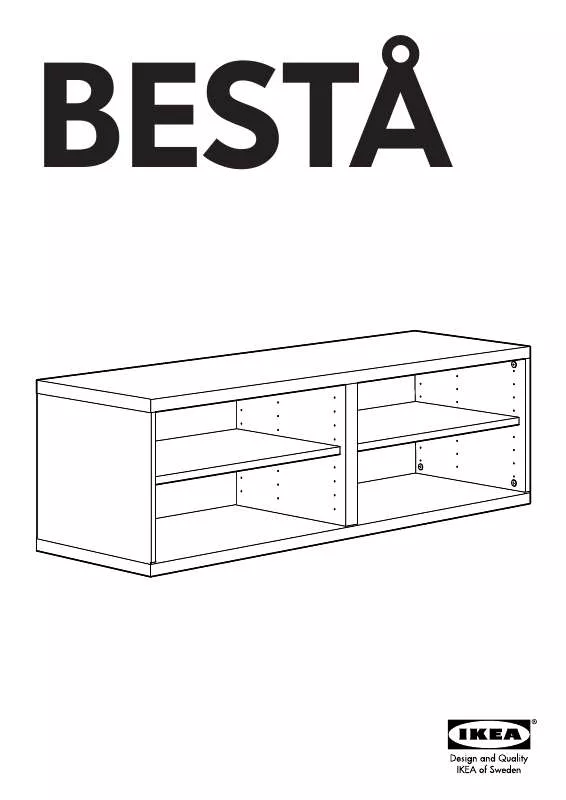 Mode d'emploi IKEA BESTÅ SCAFFALE 120X40X38 CM