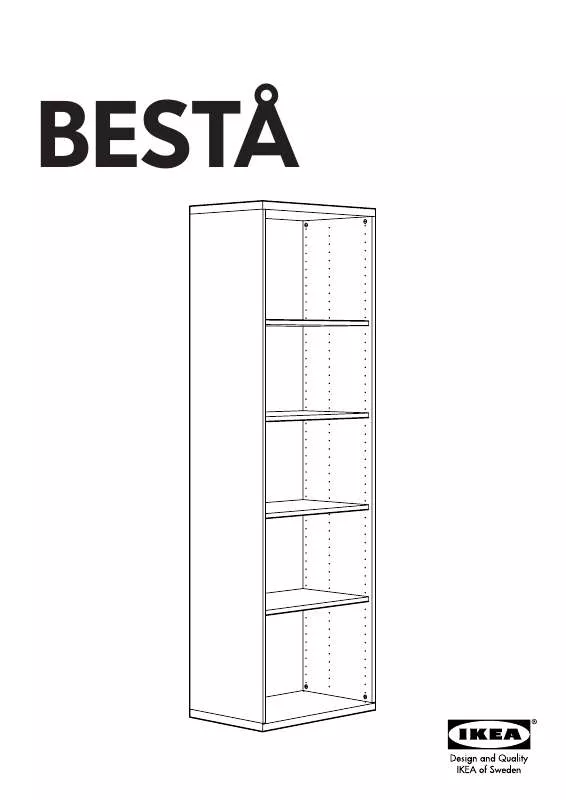 Mode d'emploi IKEA BESTÅ SCAFFALE 60X40X192 CM