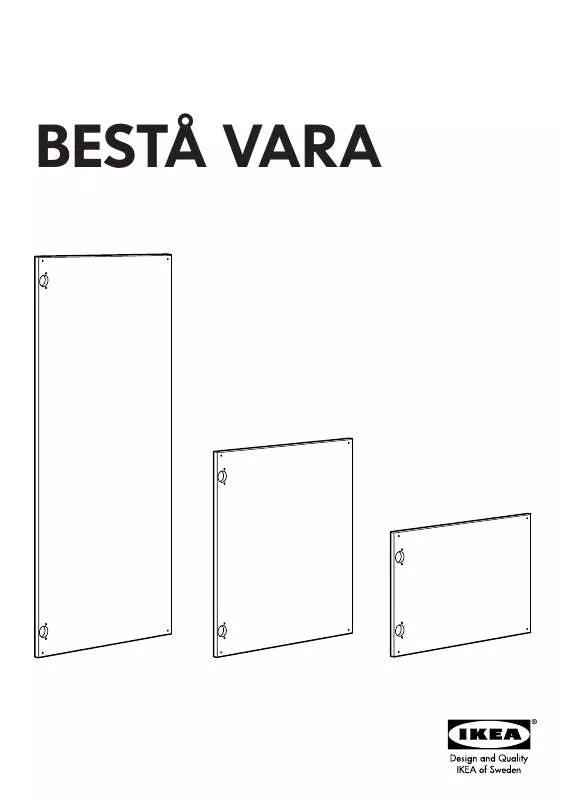 Mode d'emploi IKEA BESTÅ VARA ANTA