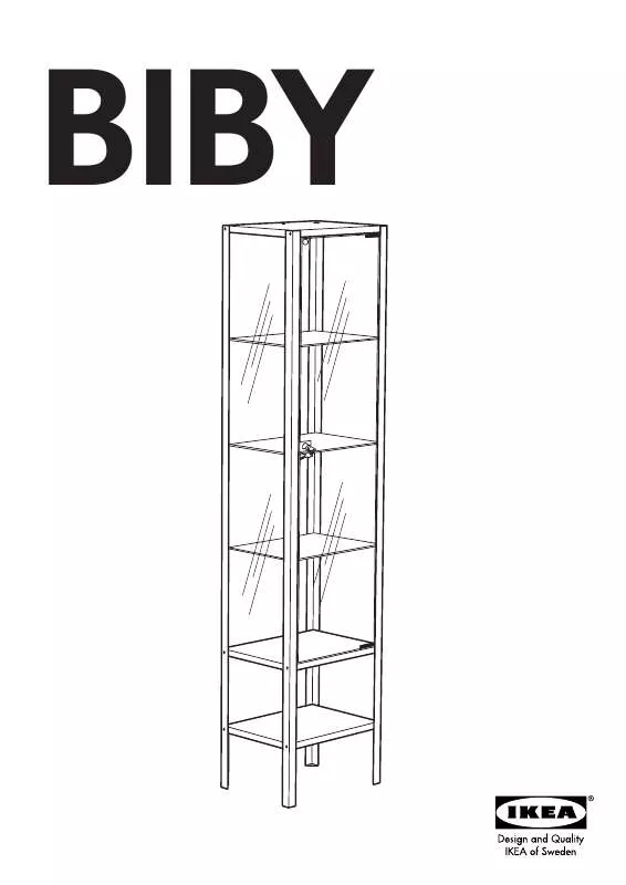 Mode d'emploi IKEA BIBY VETRINA 40X175 CM