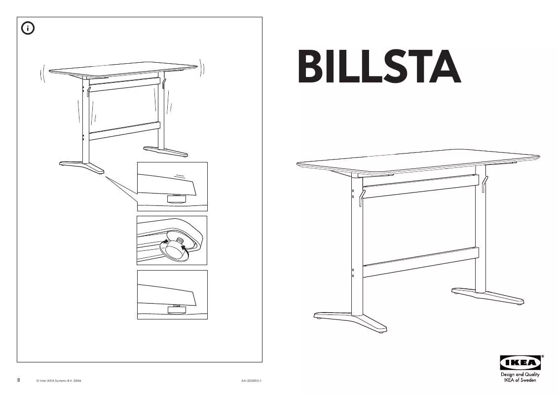 Mode d'emploi IKEA BILLSTA BASE RETTANGOLARE 103 CM